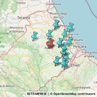 Mappa Via Aldo Moro, 65017 Penne PE, Italia (11.4295)