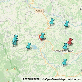 Mappa Via Aldo Moro, 65017 Penne PE, Italia (5.22333)