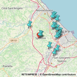 Mappa Via Dietro le Mura, 65010 Spoltore PE, Italia (4.06118)