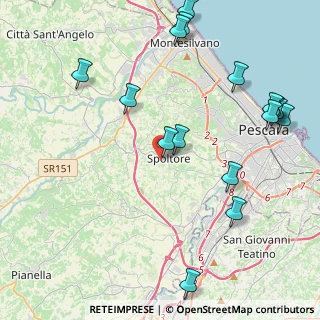 Mappa Via Dietro le Mura, 65010 Spoltore PE, Italia (5.41938)