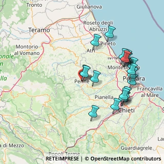 Mappa Via Francesco Verrotti, 65017 Penne PE, Italia (17.096)