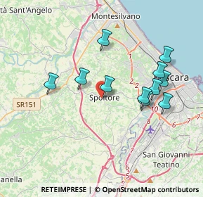 Mappa Via Ovidio, 65010 Spoltore PE, Italia (3.68909)