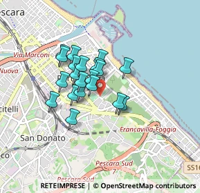 Mappa Via Elettra, 65126 Pescara PE, Italia (0.627)