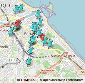Mappa Via Elettra, 65126 Pescara PE, Italia (0.9725)