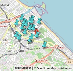 Mappa Via Elettra, 65126 Pescara PE, Italia (0.761)