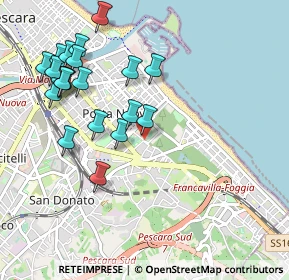 Mappa Via Elettra, 65126 Pescara PE, Italia (1.1245)