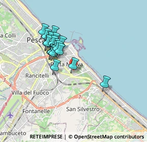 Mappa Via Elettra, 65126 Pescara PE, Italia (1.607)