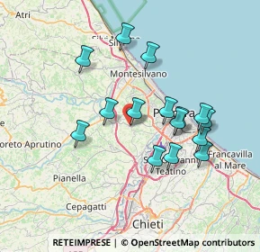 Mappa Via Fonzi G., 65010 Spoltore PE, Italia (6.83133)