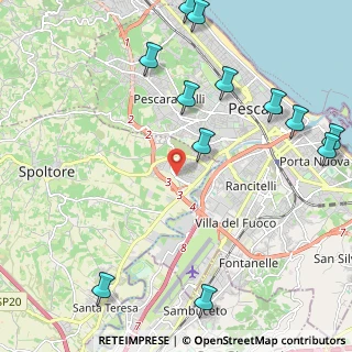 Mappa Via Federico Fellini, 65010 Pescara PE, Italia (2.9725)