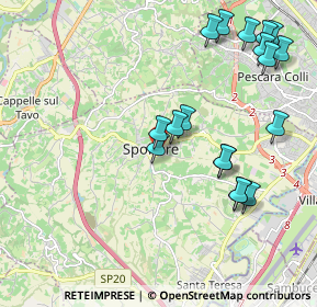 Mappa Via Ulderico de Cesaris, 65010 Spoltore PE, Italia (2.36889)