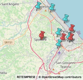 Mappa Via Ulderico de Cesaris, 65010 Spoltore PE, Italia (4.51909)