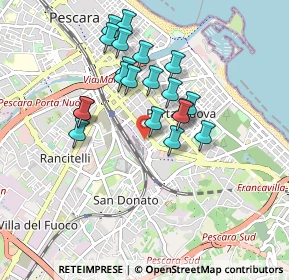 Mappa Via Seneca, 65127 Pescara PE, Italia (0.813)