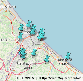 Mappa Viale Luisa D'Annunzio, 65126 Pescara PE, Italia (3.44333)