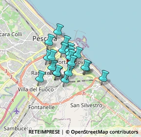 Mappa Via dei Pretuzi, 65127 Pescara PE, Italia (1.071)