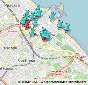 Mappa Via Amiterno, 65127 Pescara PE, Italia (0.9135)