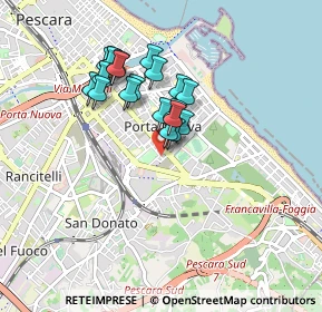 Mappa Via Amiterno, 65127 Pescara PE, Italia (0.736)