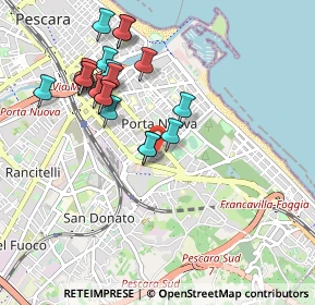 Mappa Via dei Pretuzi, 65127 Pescara PE, Italia (0.987)