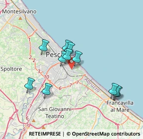 Mappa Via Amiterno, 65127 Pescara PE, Italia (3.40455)