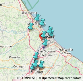 Mappa Strada Statale Tangenziale di Pescara, 65010 Spoltore PE, Italia (7.33538)