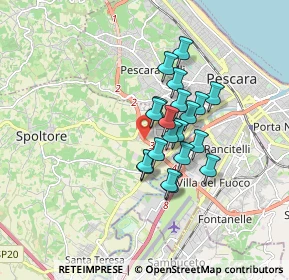 Mappa Strada Statale Tangenziale di Pescara, 65010 Spoltore PE, Italia (1.2725)