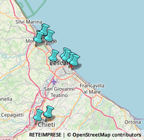 Mappa Largo Gardone Riviera, 65126 Pescara PE, Italia (7.55)