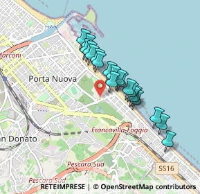 Mappa Largo Gardone Riviera, 65126 Pescara PE, Italia (0.7145)