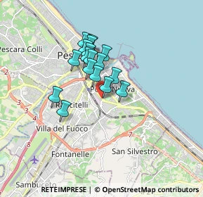 Mappa Via Omero, 65127 Pescara PE, Italia (1.28765)