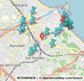 Mappa Via Gabriele D'Annunzio, 65127 Pescara PE, Italia (1.079)