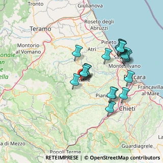 Mappa Penne, 65017 Penne PE, Italia (13.968)