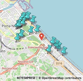 Mappa Viale Braga Gaetano, 65129 Pescara PE, Italia (1.0555)