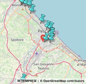 Mappa Via Giardino, 65128 Pescara PE, Italia (5.05882)