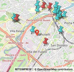 Mappa Via Giardino, 65128 Pescara PE, Italia (1.3765)