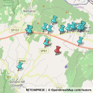 Mappa SP 61, 01038 Soriano nel Cimino VT (2.3275)