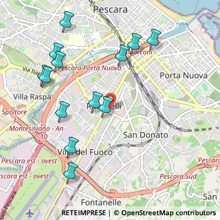 Mappa Via Fortore, 65129 Pescara PE, Italia (1.22923)