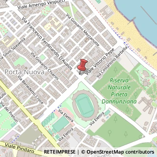 Mappa Via F.F.D'Avalos, 181, 65126 Pescara, Pescara (Abruzzo)