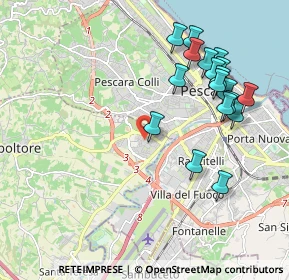 Mappa Via Budapest, 65010 Villa Raspa PE, Italia (2.21944)