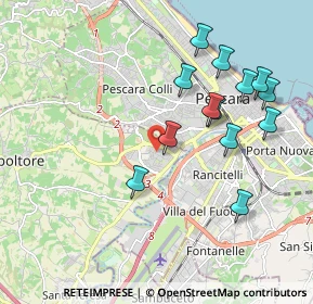 Mappa Via Budapest, 65010 Villa Raspa PE, Italia (2.07154)