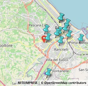 Mappa Via Budapest, 65010 Villa Raspa PE, Italia (1.90333)
