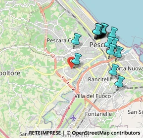 Mappa Via Budapest, 65010 Villa Raspa PE, Italia (2.145)