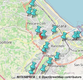 Mappa Via Budapest, 65010 Villa Raspa PE, Italia (2.31438)