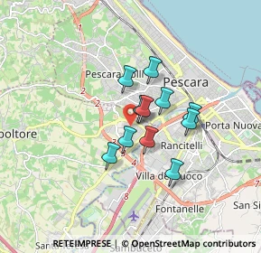 Mappa Via Budapest, 65010 Villa Raspa PE, Italia (1.19818)