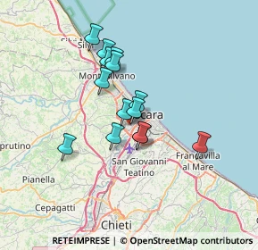 Mappa Via Budapest, 65010 Villa Raspa PE, Italia (5.44214)