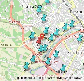 Mappa Via Budapest, 65010 Villa Raspa PE, Italia (1.0605)