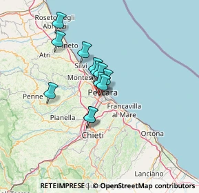 Mappa Via Cagliari, 65010 Villa Raspa PE, Italia (9.66583)