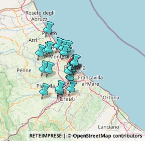 Mappa Via Cagliari, 65010 Villa Raspa PE, Italia (9.734)
