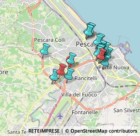 Mappa Via Cagliari, 65010 Villa Raspa PE, Italia (1.6285)