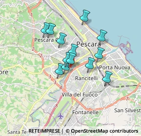 Mappa Via Cagliari, 65010 Villa Raspa PE, Italia (1.36846)