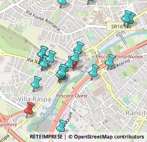 Mappa Via Cagliari, 65010 Villa Raspa PE, Italia (0.511)