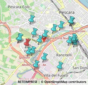 Mappa Via Cagliari, 65010 Villa Raspa PE, Italia (1.023)
