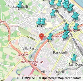 Mappa Via Cagliari, 65010 Villa Raspa PE, Italia (1.502)